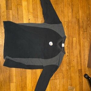 Pittsburgh Steelers NFL Black and Gray Long Sleeve Shirt